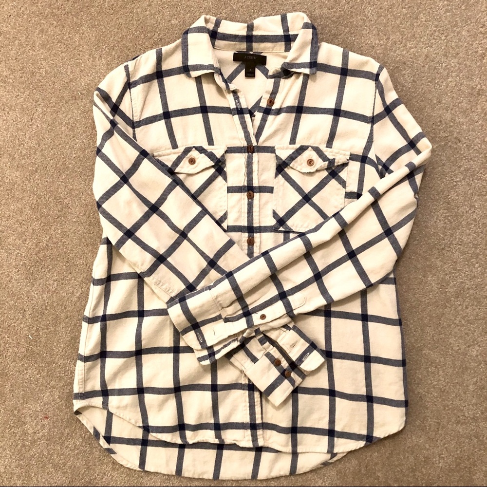 🔸FINAL J Crew Boyfriend Rockport Plaid